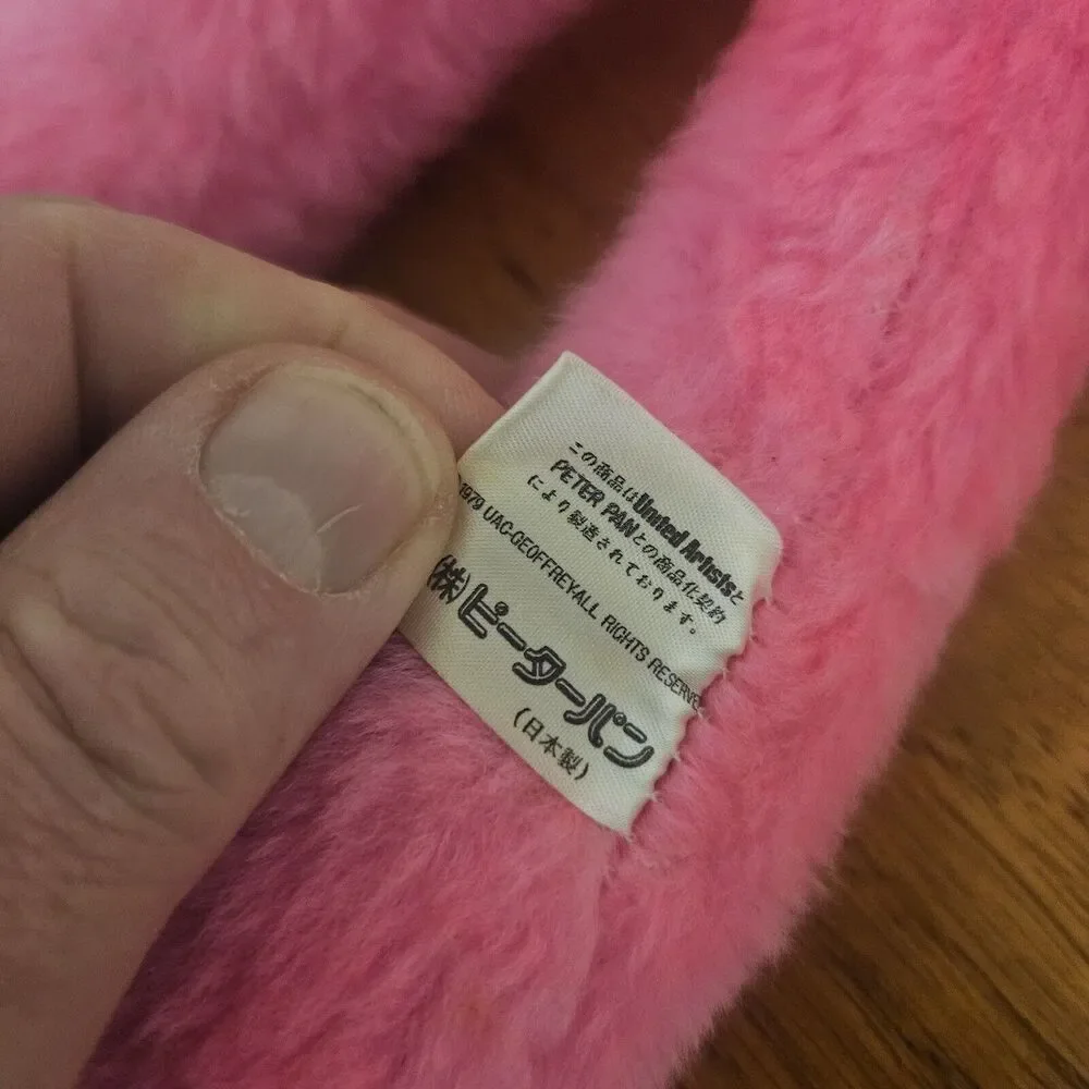 1979 VTG‎ Pink Panther Strikes Again Plush Stuffed United Artists Geoffrey